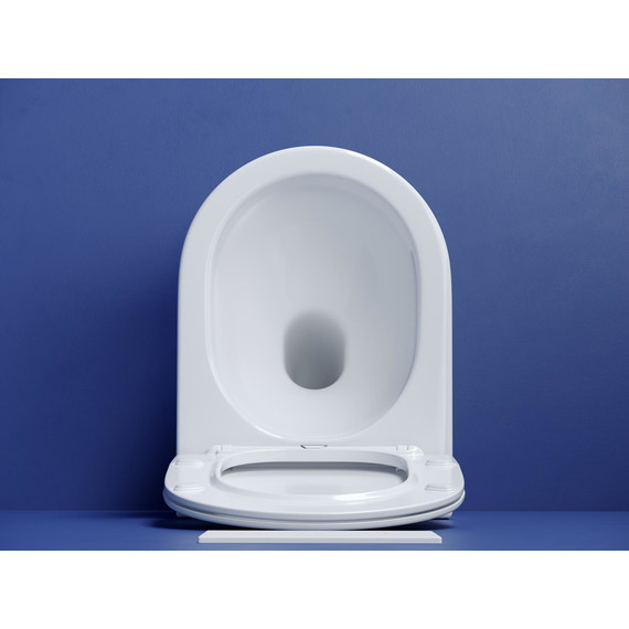 Унитаз подвесной безободковый ceramicanova Metropol CN4002T с тонкой крышкой микролифт фото 9