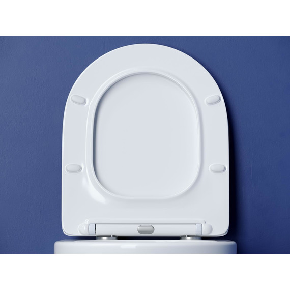 Унитаз подвесной безободковый ceramicanova Metropol CN4002T с тонкой крышкой микролифт фото 6