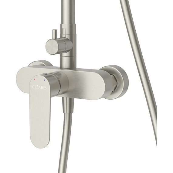 Душевая стойка Cezares STYLUS-CD-IN, сатин, Цвет производителя: сатин - 3 Душевая стойка Cezares STYLUS-CD-IN, сатин, Цвет производителя: сатин фото 3