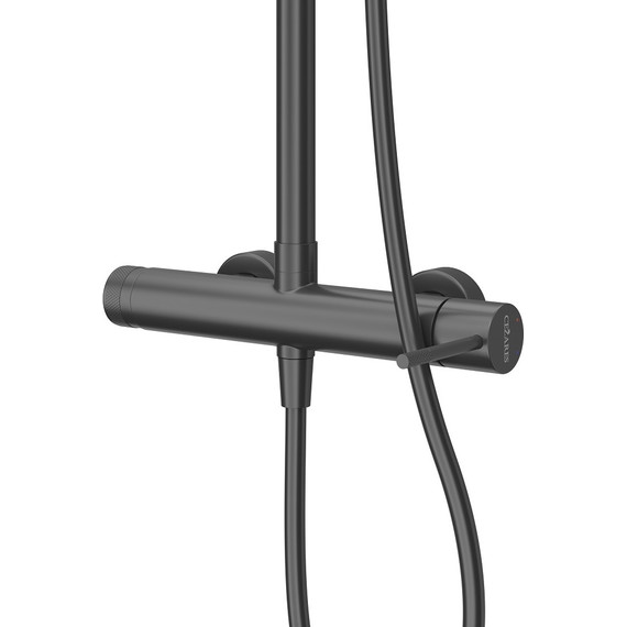 Душевая стойка Cezares RELAX-CD-NOP, чёрный матовый, Цвет производителя: чёрный матовый - 3 Душевая стойка Cezares RELAX-CD-NOP, чёрный матовый, Цвет производителя: чёрный матовый фото 3