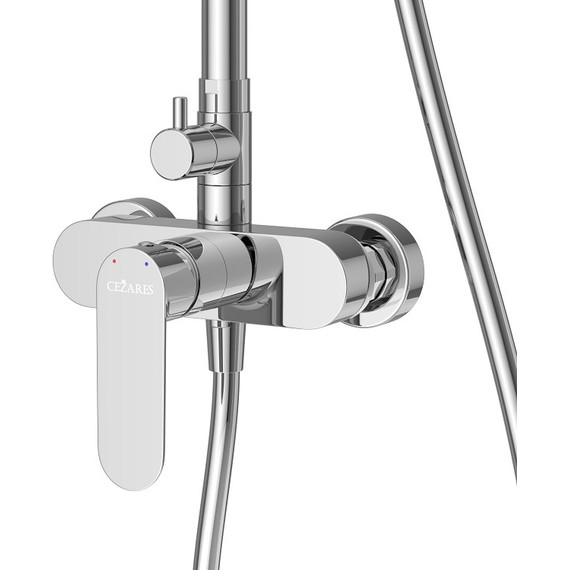 Душевая стойка Cezares STYLUS-CD-01, Цвет производителя: хром - 3 Душевая стойка Cezares STYLUS-CD-01, Цвет производителя: хром фото 3