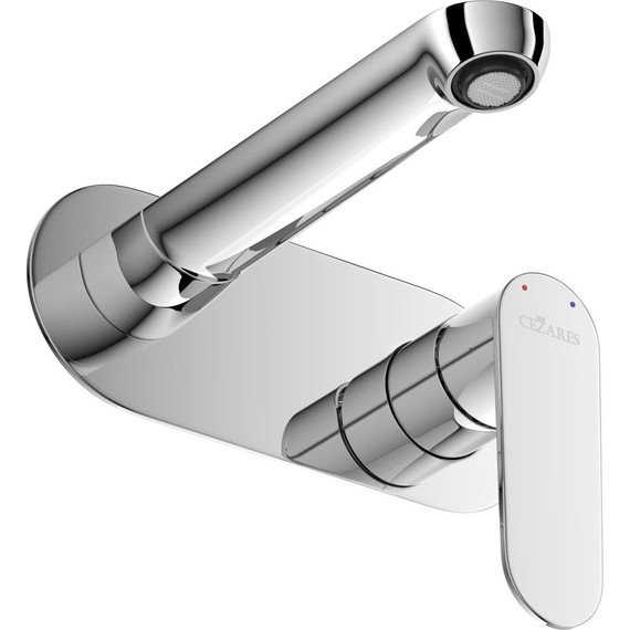 Смеситель для раковины настенный Cezares STYLUS-BLI1-01-W0 (со скрытой частью), Цвет производителя: хром фото 3