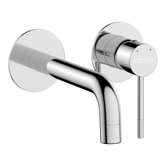 Смеситель для раковины настенный Cezares RELAX-BLI2-1-01-W0 (со скрытой частью), Цвет производителя: хром фото 2