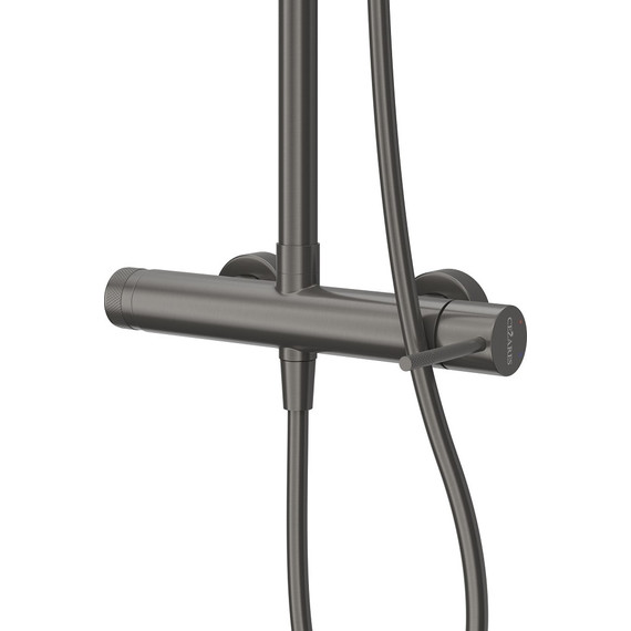 Душевая стойка Cezares RELAX-CD-GM, оружейная сталь, Цвет производителя: оружейная сталь фото 3