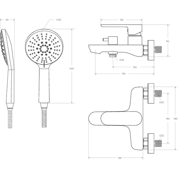 Смеситель для ванны Cezares STYLUS-VD-IN, сатин, Цвет производителя: сатин фото 4