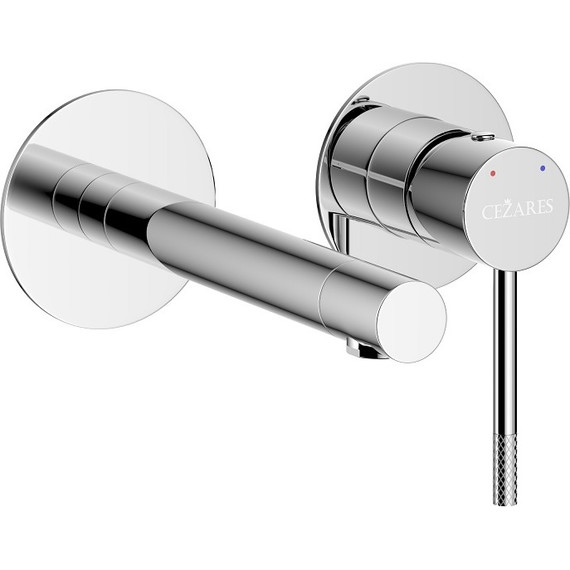 Смеситель для раковины настенный Cezares RELAX-BLI2-2-01-W0 (со скрытой частью), Цвет производителя: хром фото 2