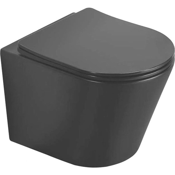 Инсталляция с подвесным унитазом комплект: TECEbase 2.0 9400414 с подвесным унитазом CeramaLux Rimless B2330-1MB сиденье микролифт, крепление, кнопка смыва чёрная матовая - 3 Инсталляция с подвесным унитазом комплект: TECEbase 2.0 9400414 с подвесным унитазом CeramaLux Rimless B2330-1MB сиденье микролифт, крепление, кнопка смыва чёрная матовая фото 3