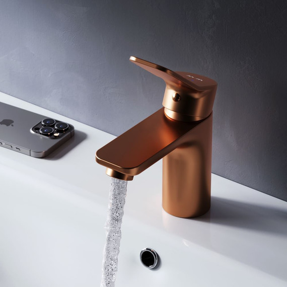 Смеситель для раковины AM.PM X.Joy F85A02144, розовое золото, Цвет производителя: розовое золото фото 4