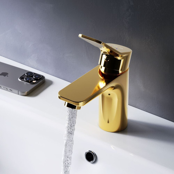 Смеситель для раковины AM.PM X.Joy F85A02199, золото, Цвет производителя: золото - 3 Смеситель для раковины AM.PM X.Joy F85A02199, золото, Цвет производителя: золото фото 3
