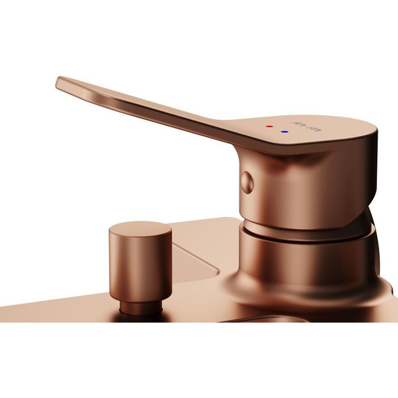 Смеситель для ванны AM.PM X-Joy F85A10044, розовое золото, Цвет производителя: розовое золото фото 9