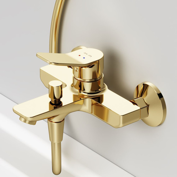 Смеситель для ванны AM.PM X-Joy F85A10099, золото, Цвет производителя: золото фото 6