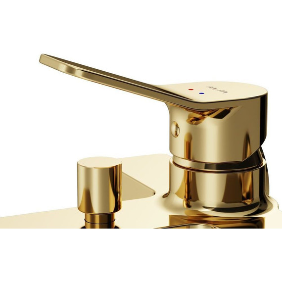 Смеситель для ванны AM.PM X-Joy F85A10099, золото, Цвет производителя: золото фото 9