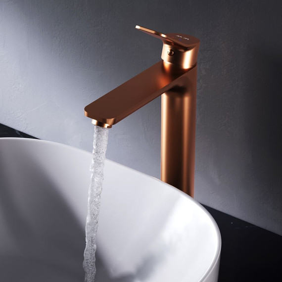 Смеситель для раковины высокий AM.PM X.Joy F85A92044, розовое золото, Цвет производителя: розовое золото фото 4