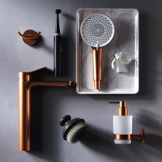 Смеситель для раковины высокий AM.PM X.Joy F85A92044, розовое золото, Цвет производителя: розовое золото фото 5