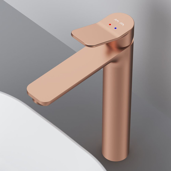 Смеситель для раковины высокий AM.PM X.Joy F85A92044, розовое золото, Цвет производителя: розовое золото фото 6