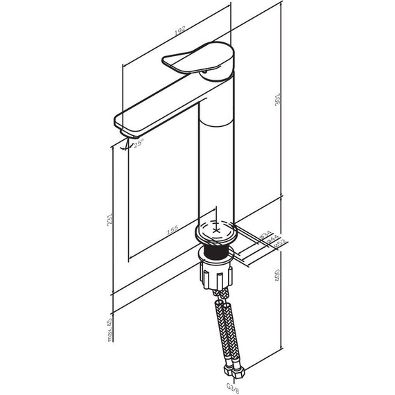Смеситель для раковины высокий AM.PM X.Joy F85A92099, золото, Цвет производителя: золото - 11 Смеситель для раковины высокий AM.PM X.Joy F85A92099, золото, Цвет производителя: золото фото 11