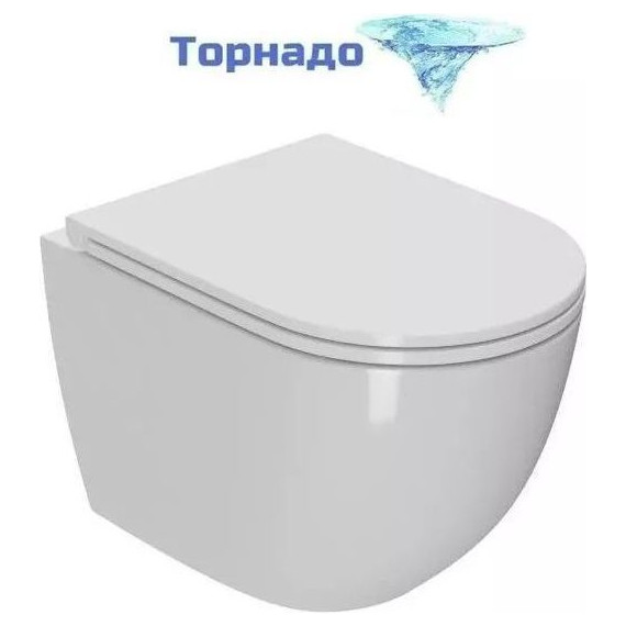 Инсталляция с подвесным унитазом комплект: TECEbase 2.0 9400412 с подвесным безободковым унитазом Sintesi Evi SIN-TS-EVI-152 сиденье микролифт, крепление, кнопка смыва хром глянцевый (система смыва Торнадо) фото 3