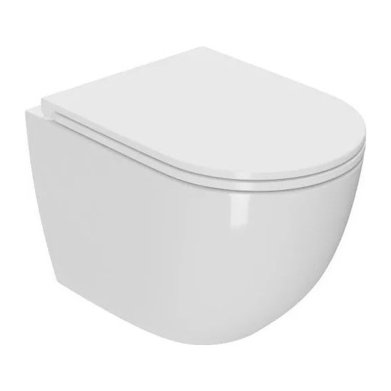 Инсталляция с подвесным унитазом комплект: TECEbase 2.0 9400414 с подвесным безободковым унитазом Sintesi Evi SIN-TS-EVI-152 сиденье микролифт, крепление, кнопка смыва чёрная матовая (система смыва Торнадо) фото 6