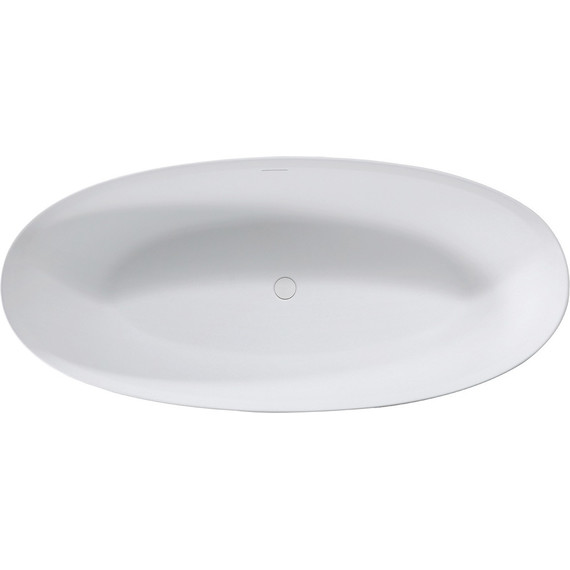 Ванна отдельностоящая Solid Surface Vincea 170x76 см VBT-4S01MW, белый матовый фото 3