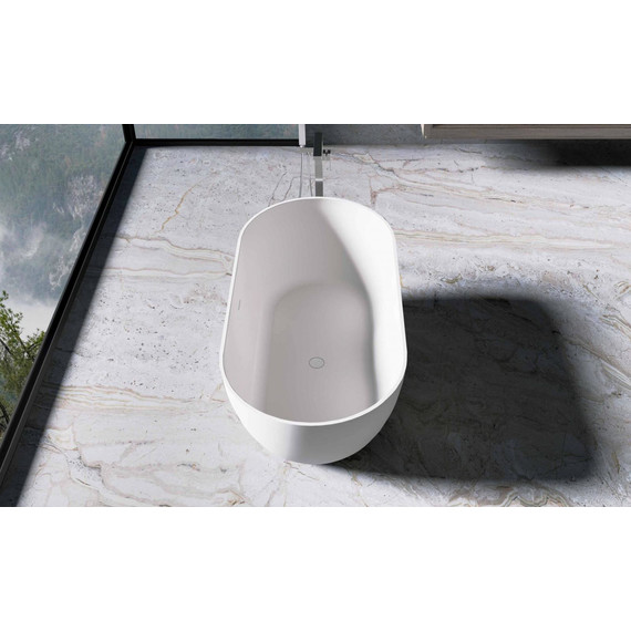 Ванна отдельностоящая Solid Surface Vincea 170x80 см VBT-4S04MW, белый матовый фото 4
