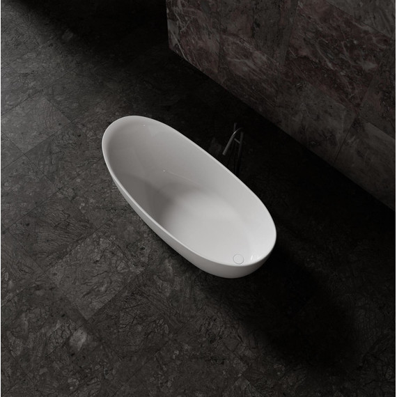 Ванна отдельностоящая Solid Surface Vincea 170x80 см VBT-6S03MW, белый матовый фото 4