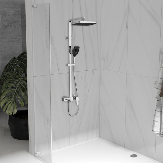 Душевая система для ванны Vincea Cube VSFS-4C12CH - 2 Душевая система для ванны Vincea Cube VSFS-4C12CH фото 2