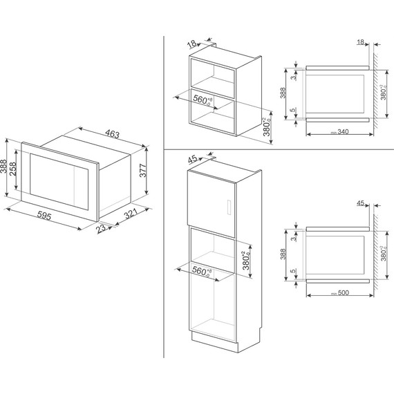 Встраиваемая микроволновая печь Smeg FMI020X фото 3