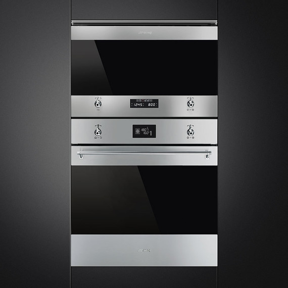 Встраиваемая микроволновая печь Smeg Classica MP322X1 фото 2