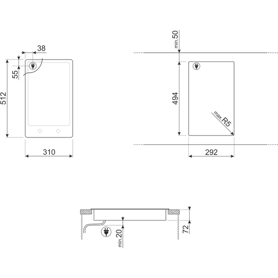 Электрическая варочная поверхность Smeg Classica PGF32C Domino - 3 Электрическая варочная поверхность Smeg Classica PGF32C Domino фото 3
