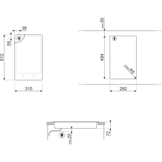 Индукционная варочная панель Smeg Classica PGF32I-1 Domino фото 4