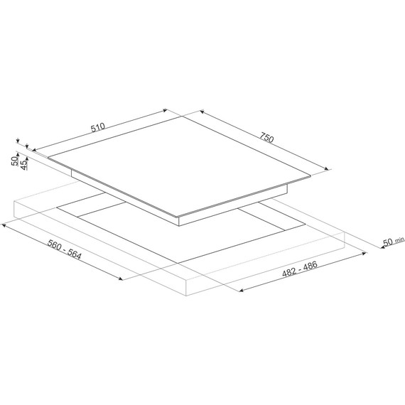 Газовая варочная поверхность Smeg Dolce Stil Novo PV675CNR фото 2