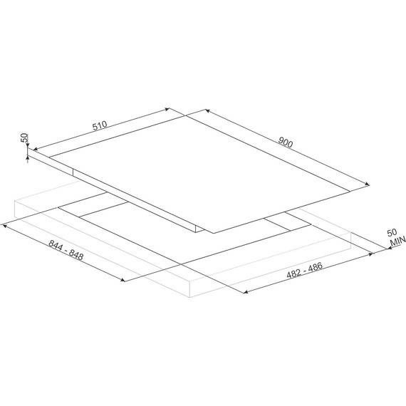 Газовая варочная поверхность Smeg Dolce Stil Novo PV695LCNR фото 7