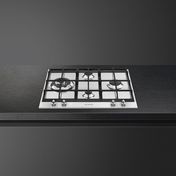 Газовая варочная поверхность Smeg Linea PX164L - 2 Газовая варочная поверхность Smeg Linea PX164L фото 2