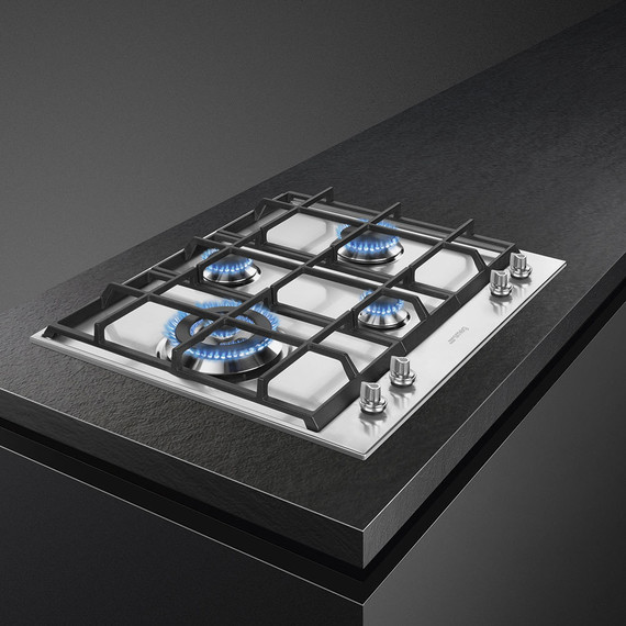 Газовая варочная поверхность Smeg Linea PX164L - 4 Газовая варочная поверхность Smeg Linea PX164L фото 4