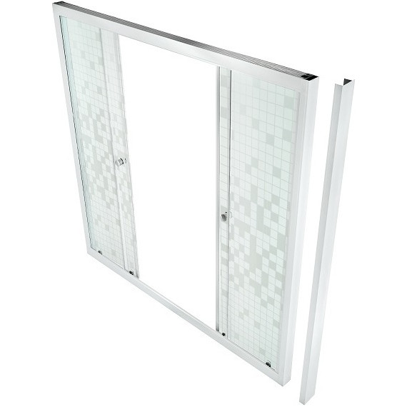 Шторка для ванны Triton Мозайка 170, белый/узор - 2 Шторка для ванны Triton Мозайка 170, белый/узор фото 2