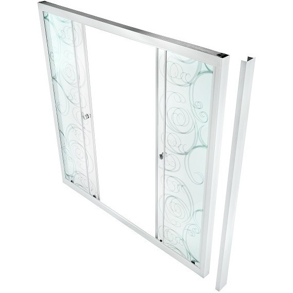 Шторка для ванны Triton Узор 150, белый/узор фото 2