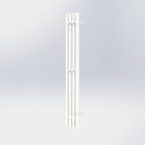 Полотенцесушитель электрический Тругор Пэк сп Вектор кв 4 П4 150х1200 мм (возможность скрытого подключения) 00-00045251, белый фото 2