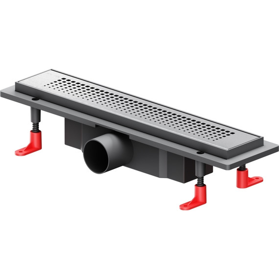 Душевой трап (лоток) 40 AM.PM PrimeFlow W02SC-P11-040-01SB комбинированный затвор со стальной матовой решеткой, Цвет производителя: хром, Размер трапа: 400 фото 2