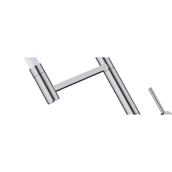 Смеситель для кухни Omoikiri Kanto-2 Plus-SB C-WH 4994400, хром/белый фото 2