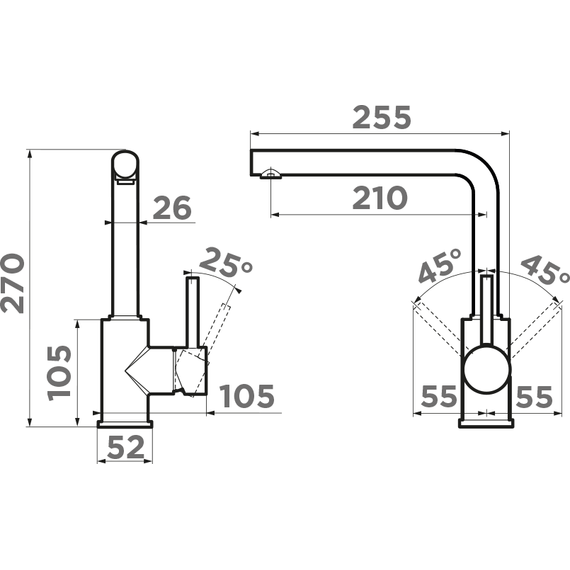Смеситель для кухни Omoikiri Nakagawa-LG 4994480, светлое золото фото 4