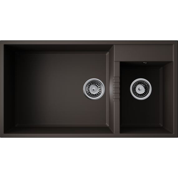 Кухонная мойка Omoikiri Tedori 85-2-U-ES 4997240, espresso, Цвет производителя: espresso фото 2