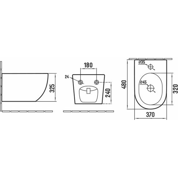 Биде подвесное Vincea Globo VB1-14S фото 3