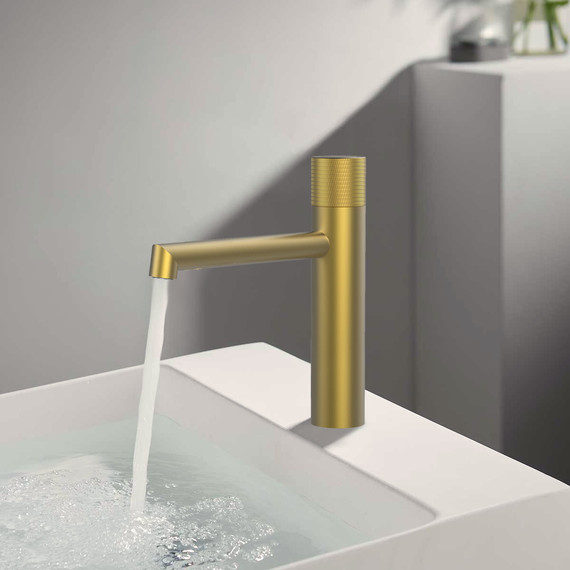 Смеситель для раковины Vincea Desire VBF-1D3BG, брашированное золото - 2 Смеситель для раковины Vincea Desire VBF-1D3BG, брашированное золото фото 2