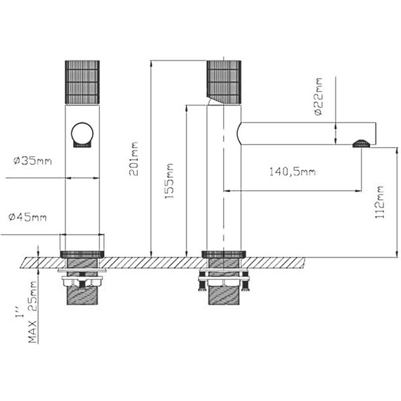 Смеситель для раковины Vincea Groove VBF-4G1BG4, брашированное золото - 3 Смеситель для раковины Vincea Groove VBF-4G1BG4, брашированное золото фото 3