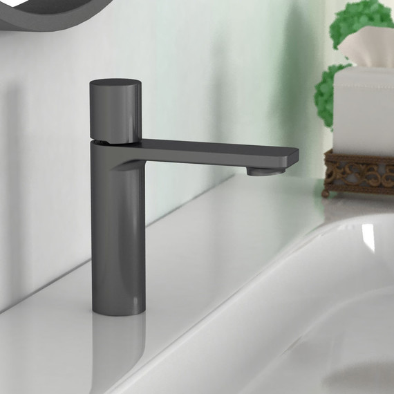 Смеситель для раковины Vincea Vogue VBF-4V3GM вороненая сталь - 2 Смеситель для раковины Vincea Vogue VBF-4V3GM вороненая сталь фото 2