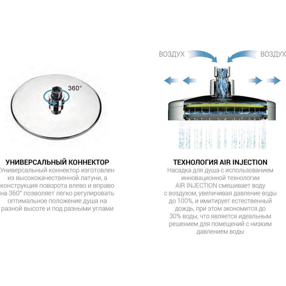 Душевая система с термостатом Vincea Next VSFS-1N1TBG, брашированное золото фото 5