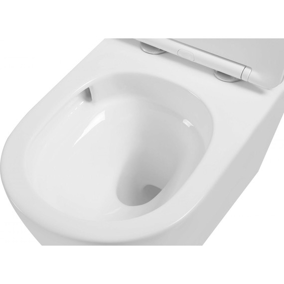 Унитаз подвесной безободковый Vincea Tornado Globo VT1-14ST (Система смыва торнадо) с крышкой микролифт фото 3