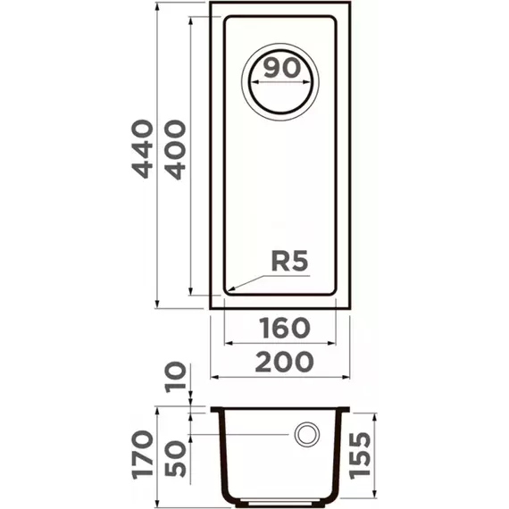 Кухонная мойка Omoikiri Bosen 20-U-ES 4997203, espresso, Цвет производителя: espresso - 2 Кухонная мойка Omoikiri Bosen 20-U-ES 4997203, espresso, Цвет производителя: espresso фото 2