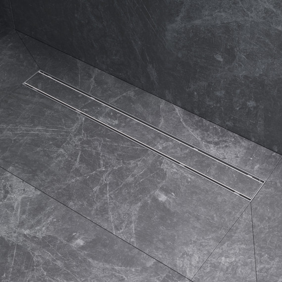 Душевой трап (лоток) 70 AM.PM PrimeFlow W02SC-U11-070-04SB комбинированный затвор со стальной матовой решеткой под плитку фото 5