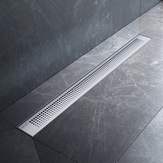 Душевой трап (лоток) 80 AM.PM PrimeFlow W02SC-P11-080-01SB комбинированный затвор со стальной матовой решеткой фото 3